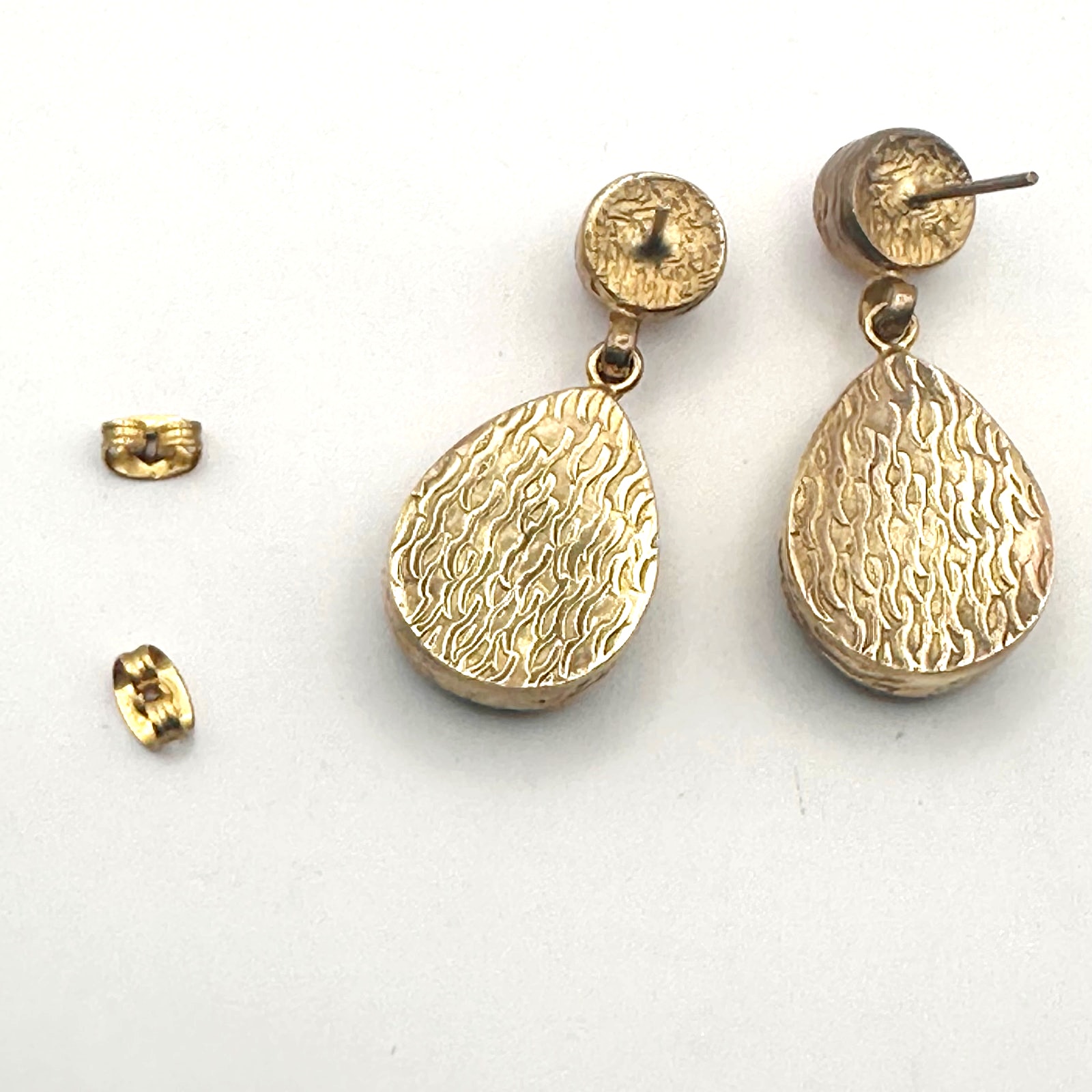 Ottoman Hands Brass Earrings Pink Green Statement Chunky Jewelry Semi Precious — image 8 of 8